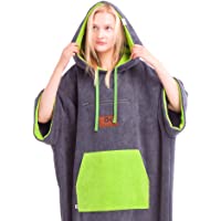 CULTHOOD Poncho-Toalla con Bata cambiable Bolsillo con Cremallera – Cambia con Estilo en público tu Traje de Surf y…